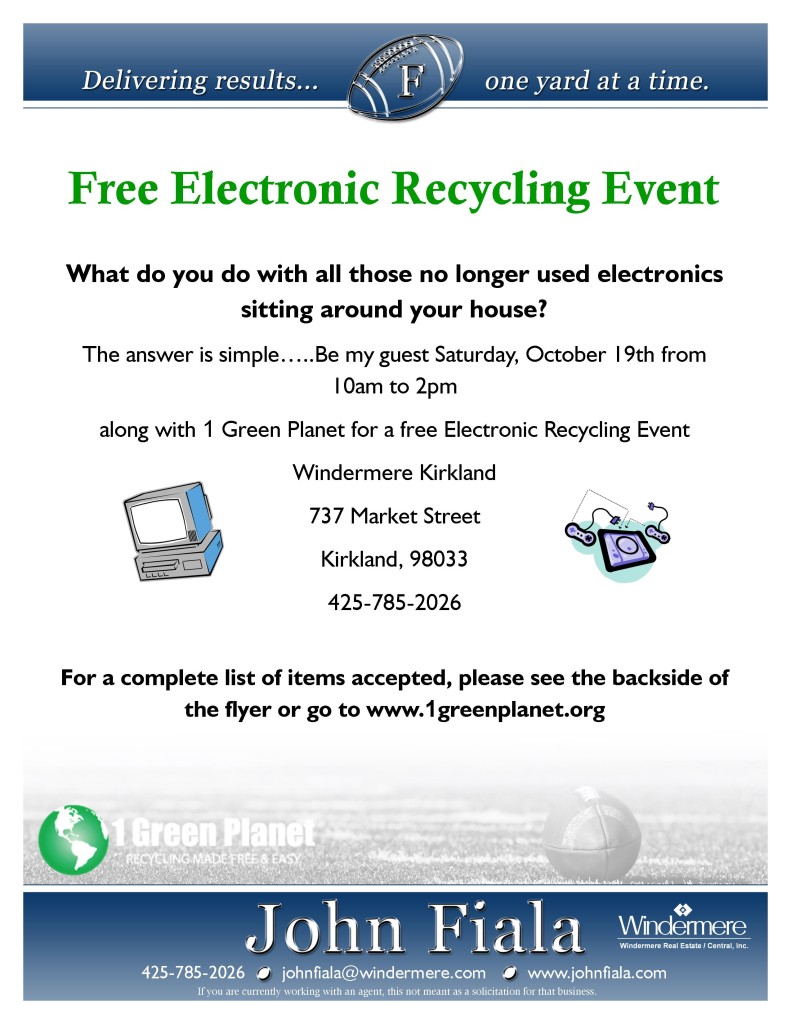 Free Electronic Recycling Event