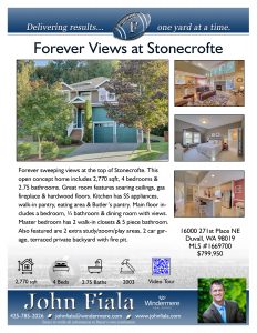 16000 271st Plce NE Duvall WA 98019 John Fiala WIndermere