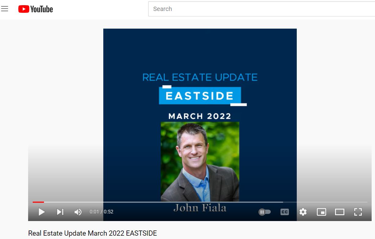 Eastside Real Estate Update John Fiala